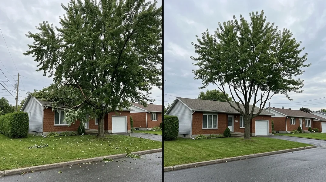 Arbres près des fils d'Hydro-Québec à Terrebonne : qui est responsable de quoi