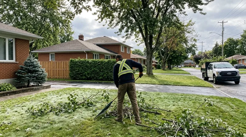 Nettoyage après tempête et verglas Terrebonne