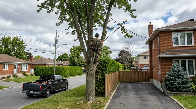 Dégagement d'arbres près des fils Terrebonne