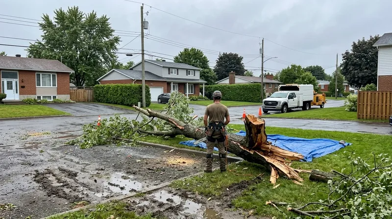 Abattage d'urgence 24/7 Terrebonne